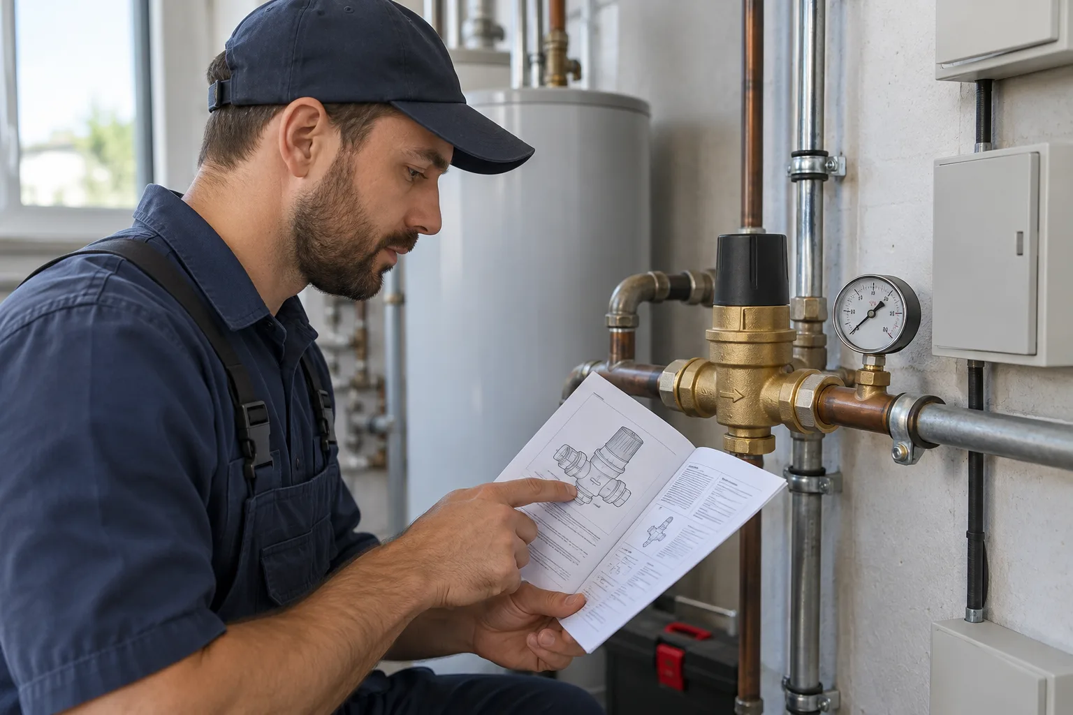 Vana bakım belgesini okuyan uzman