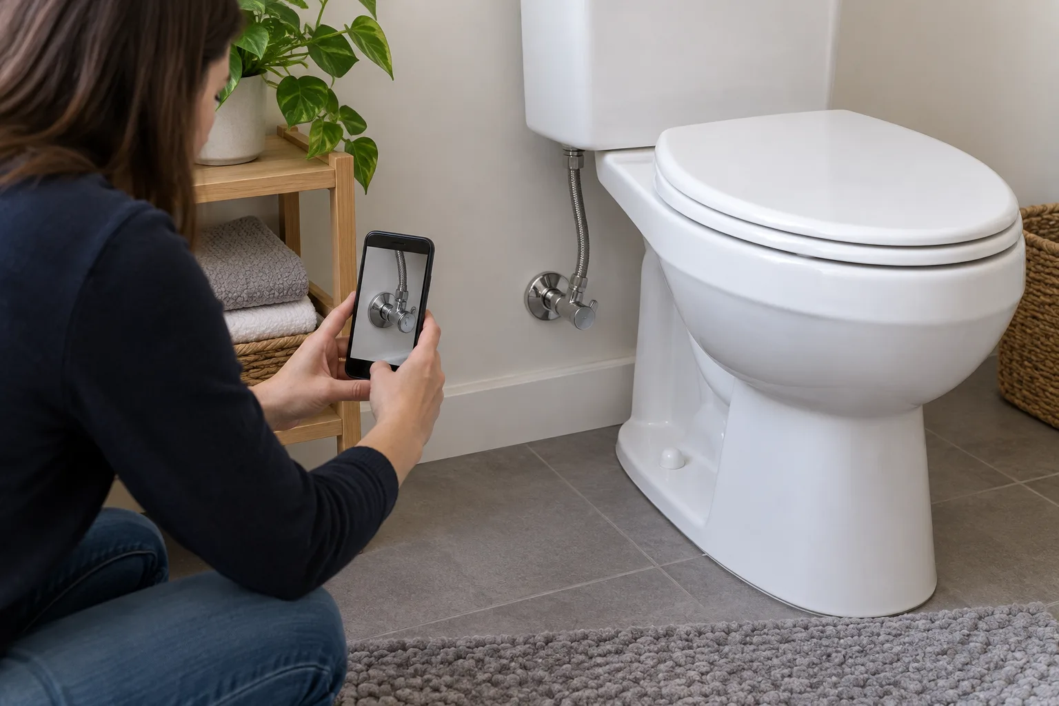 Banyo bağlantısının dış fotoğrafını hazırlayan kullanıcı